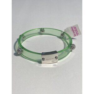 Lia Sophia Glazed Bangle Bracelet - Pistachio -Green